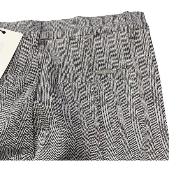 Icon Amsterdam Pants Mens 32 Gray Chevron Trousers Golf Business Casual Preppy - Picture 3 of 6